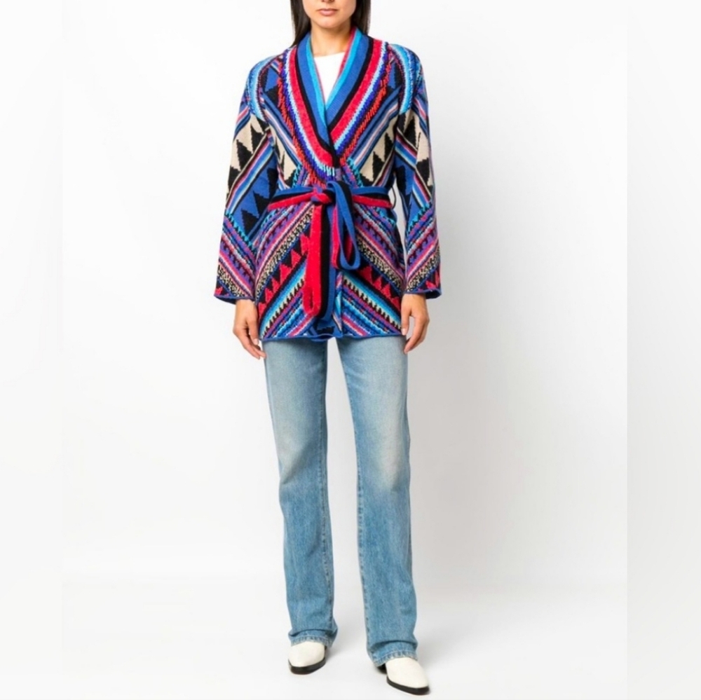 FARM Rio Multicolor Geometric Cardigan - Picture 2 of 9